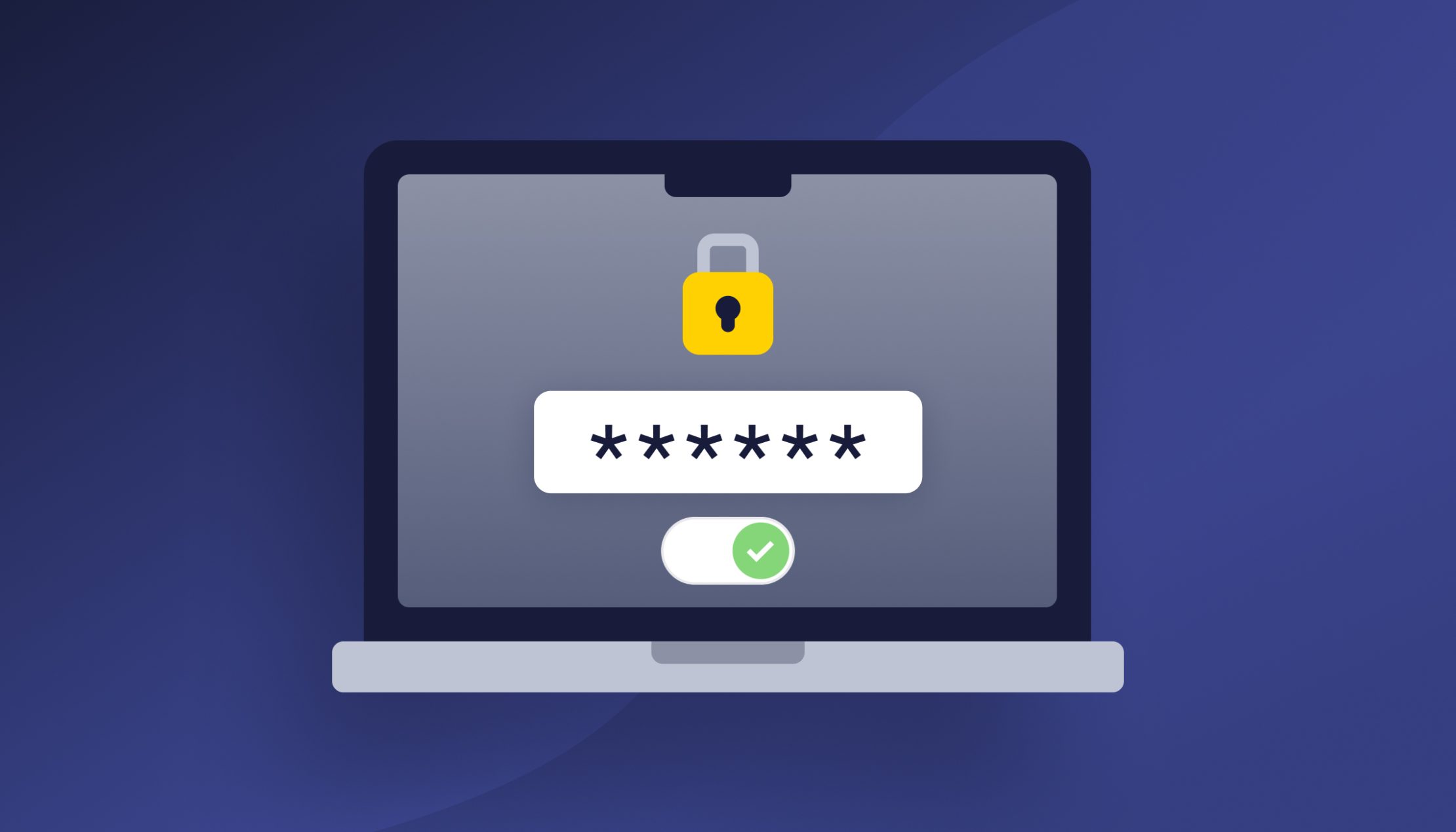 Computer illustratie password managers