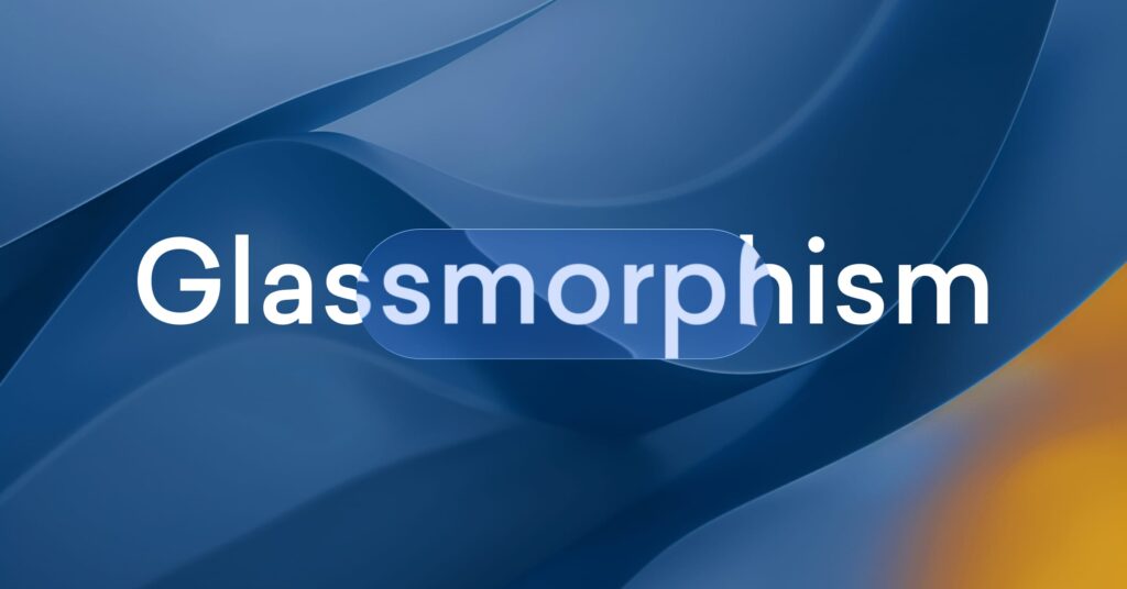 Glassmorphism: dé designtrend van 2025